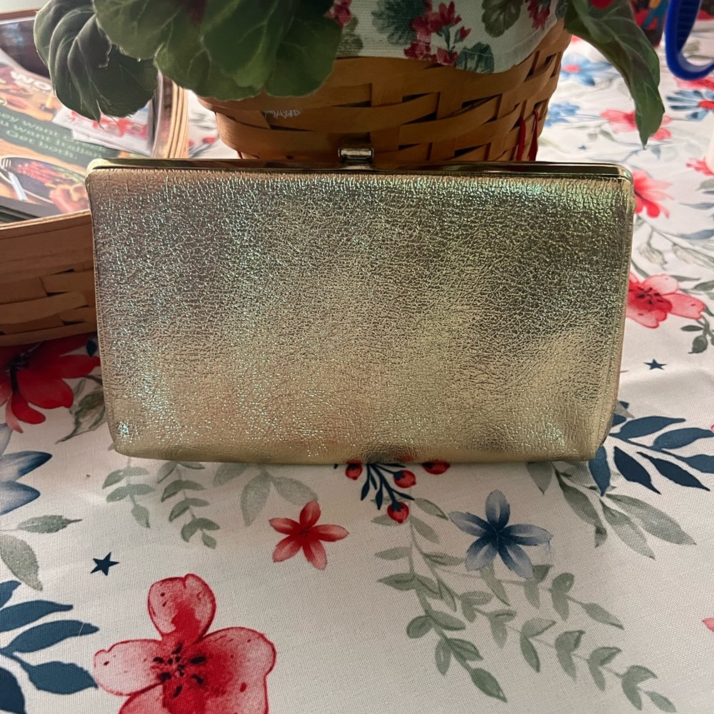 Vintage Gold Lame Clutch